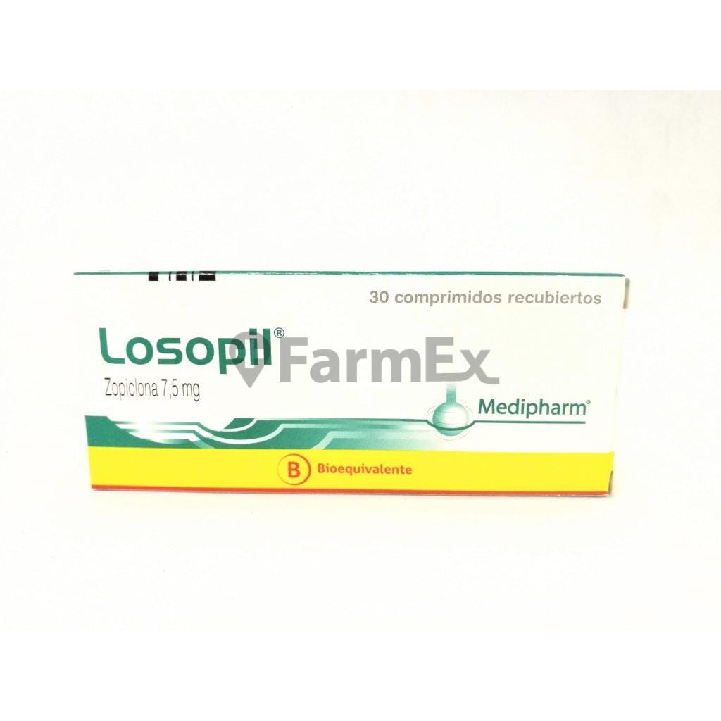 Losopil 7,5 mg x 30 comprimidos susc-1 de 6 meses Farmex-Suscripciones-Persistente